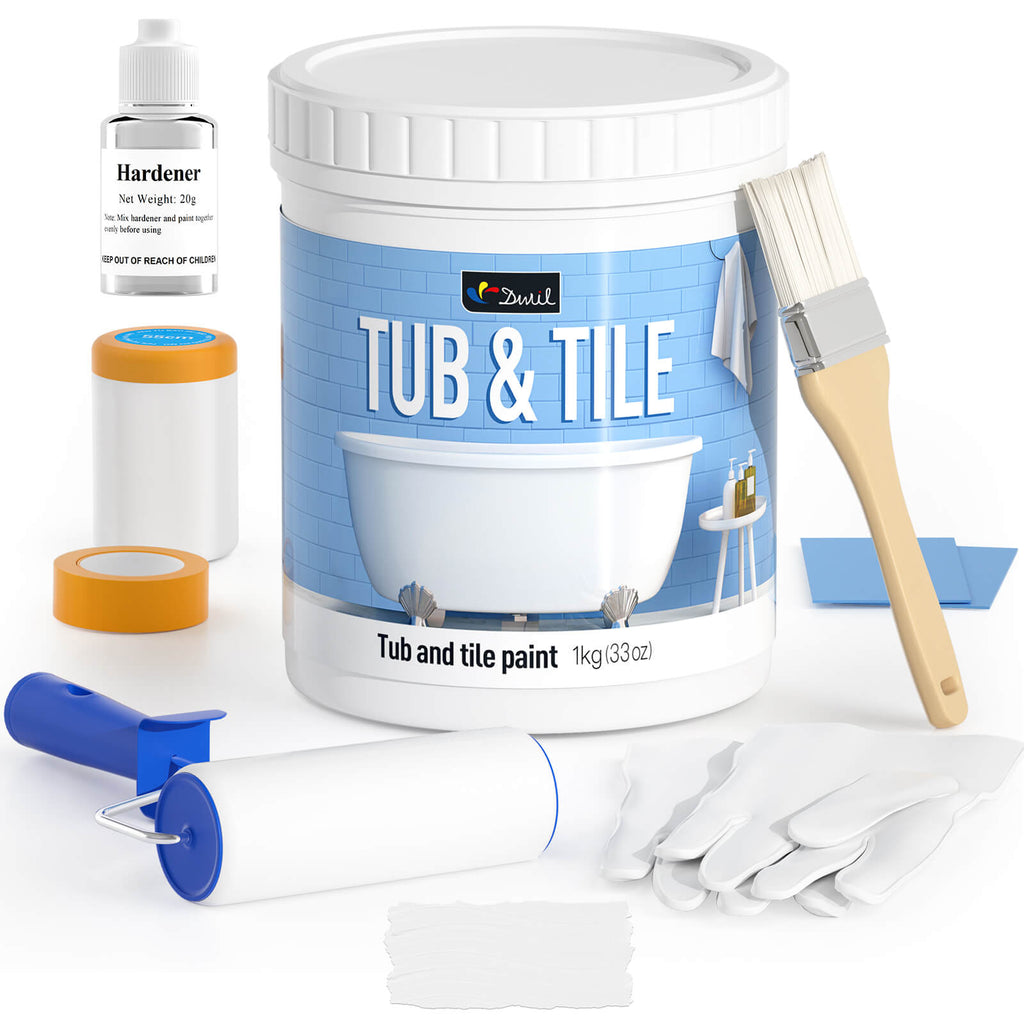 DWIL Water-Based Tub & Tile Refinishing Kit with Tools