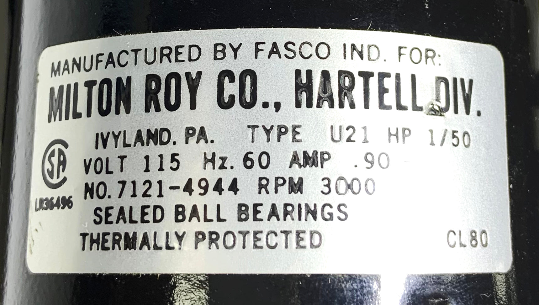Milton Roy CO CP-16NOR-1 Motor