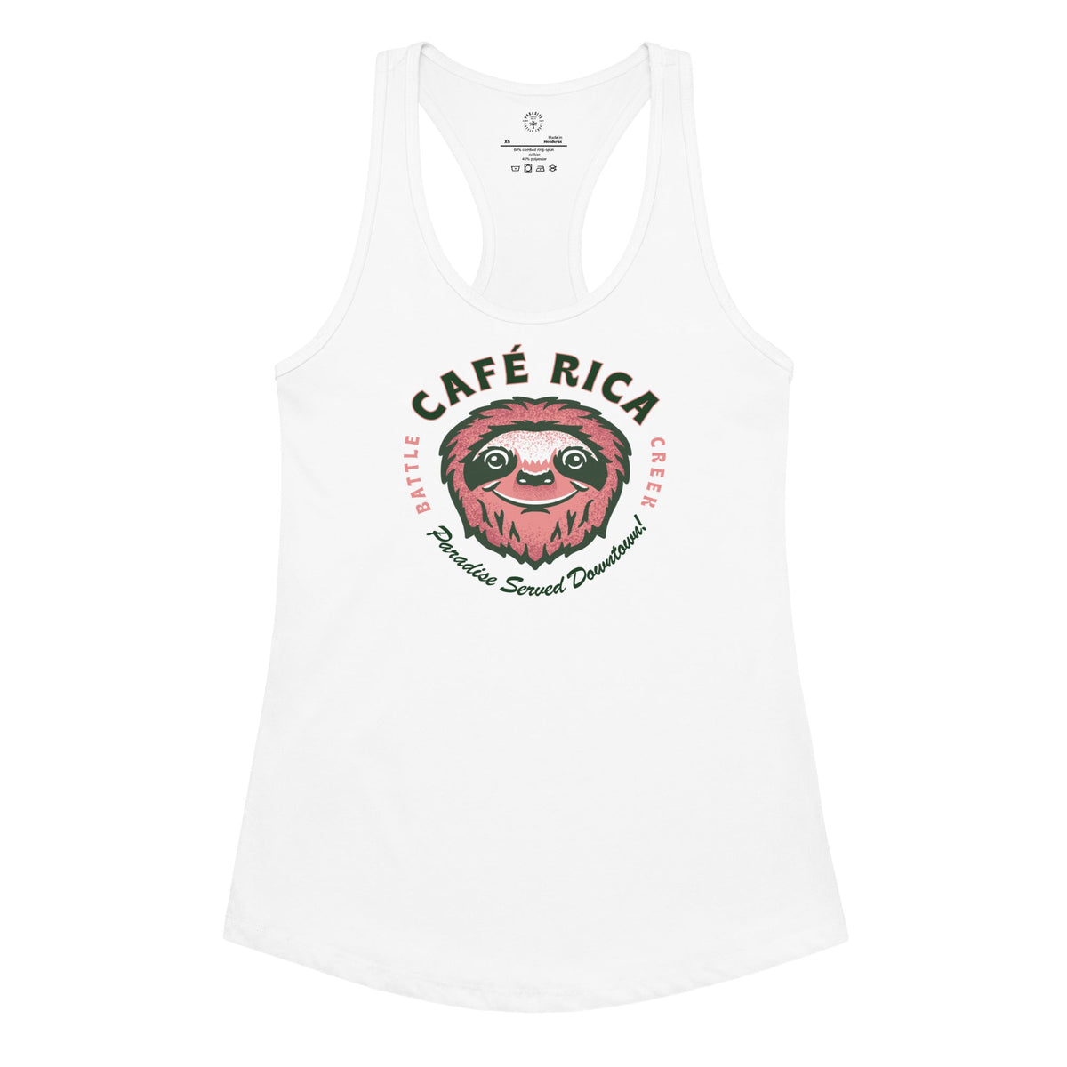 Sleepy Sloth Women’s fitted racerback tank top